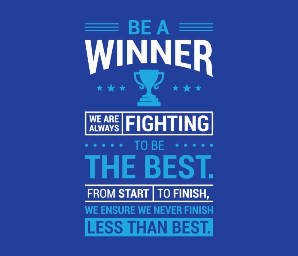 be a winner